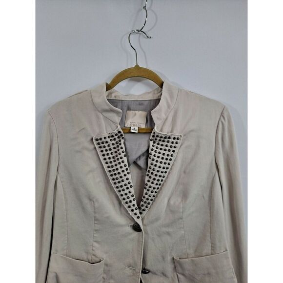 Banana Republic Ladies Blazer.  Tan, Size 8. - Picture 2 of 12